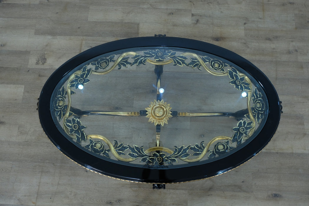 European Furniture - Bellagio III Coffee table in Black-Gold - 30019-CT