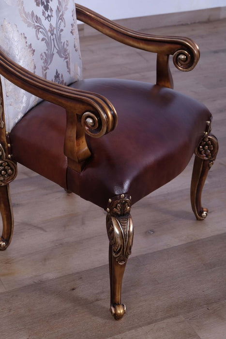 European Furniture - Bellagio 5 Piece Dining Room Set in Parisian Bronze - 40055-5SET
