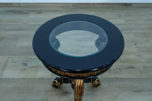 European Furniture - Bellagio III End Table in Black-Gold - 30019-ET - GreatFurnitureDeal