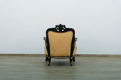 European Furniture - Bellagio III 4 Piece Living Room Set in Black-Gold - 30019-4SET - GreatFurnitureDeal