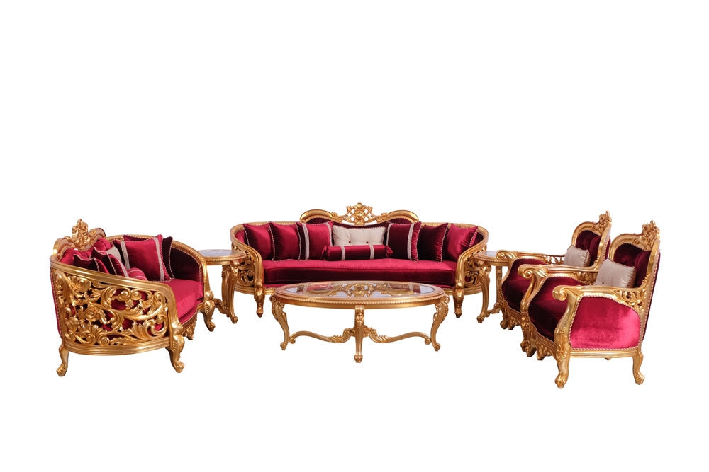 European Furniture - Bellagio II 4 Piece Luxury Living Room Set - 30015-SL2C