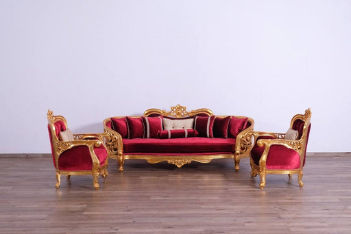 European Furniture - Bellagio II 3 Piece Luxury Living Room Set - 30015-SLC - GreatFurnitureDeal