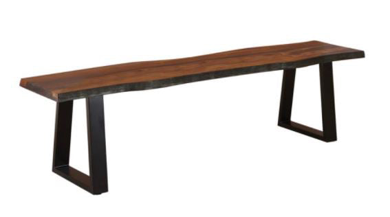 Coaster Furniture - Dining Bench in Grey Sheesham - 110183