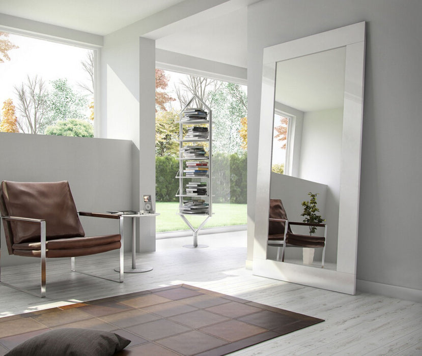 VIG Furniture - Modrest Beth Modern White Floor Mirror - VGBB702R-WHT-MIR