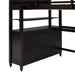 GFD Home - Full size Loft Bed with Drawers and Desk, Wooden Loft Bed with Shelves - Espresso(OLD SKU:LT000529AAP) - GreatFurnitureDeal