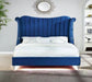 GFD Home - Tulip Queen Bed in Blue - GreatFurnitureDeal