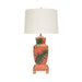Worlds Away - Hand Painted Urn Shape Tole Table Lamp In Palm - BIANCA PALM
