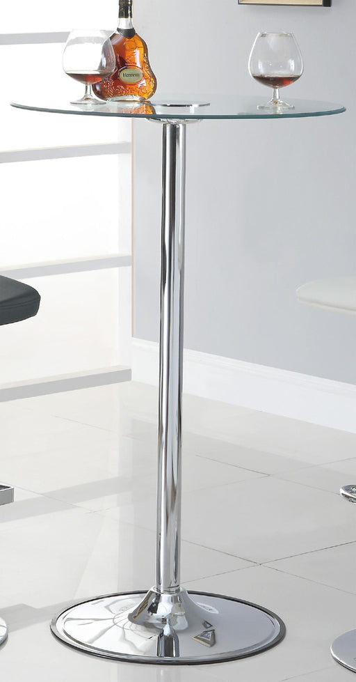 Coaster Furniture - Black 36" LED Bar Table - 122400