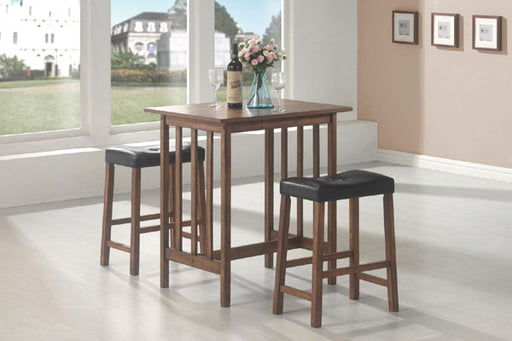 Coaster Furniture - Black 3 Piece Counter Height Dining Set - 130004 - GreatFurnitureDeal