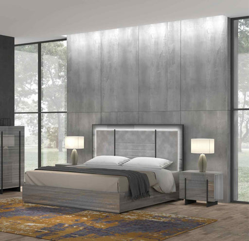 J&M Furniture - Blade 3 Piece Queen Bedroom Set in Grey - 17450Q-3SET - GreatFurnitureDeal