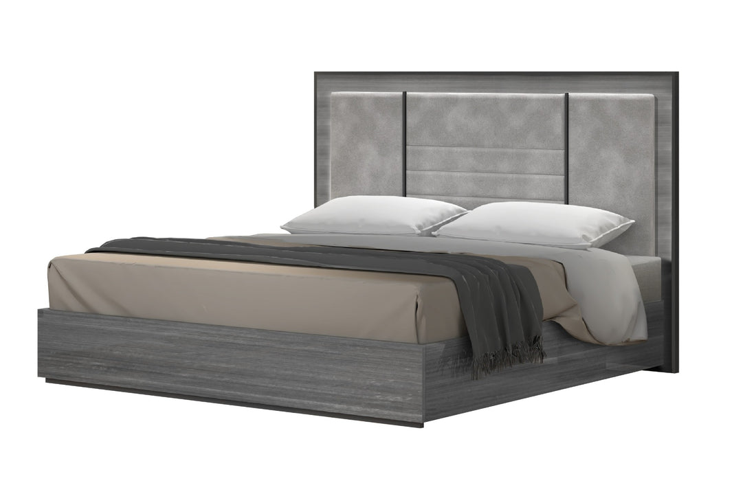 J&M Furniture - Blade 3 Piece Eastern King Bedroom Set in Grey - 17450EK-3SET - GreatFurnitureDeal