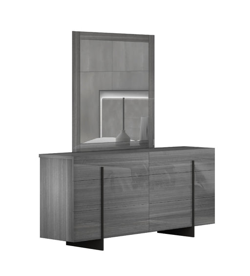 J&M Furniture - Blade Dresser with Mirror in Grey - 17450DM - GreatFurnitureDeal