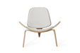VIG Furniture - Modrest Warren Modern White & Walnut Accent Chair - VGBNBLS-01WL-WHT - GreatFurnitureDeal
