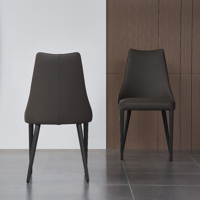 J&M Furniture - Bosa-Moderna Dining Chair Set of 2 in Grey - 17444