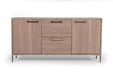 VIG Furniture - Nova Domus Boston Modern Brown Oak & Faux Concrete Office File Cabinet - VGANBOSTON-FC - GreatFurnitureDeal