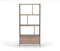 Vig Furniture - Nova Domus Boston Modern Brown Oak & Faux Concrete Bookcase - VGANBOSTON-BC - GreatFurnitureDeal