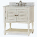 Bramble - Cottage Guest Vanity W- Sink & Marble Top in White Harvest - BR-26076WHD - GreatFurnitureDeal