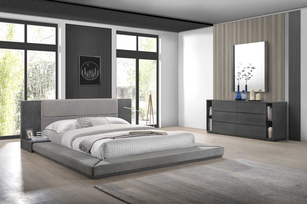 VIG Furniture - Nova Domus Jagger Modern Grey Bed - VGMABR-55-GRY-BED