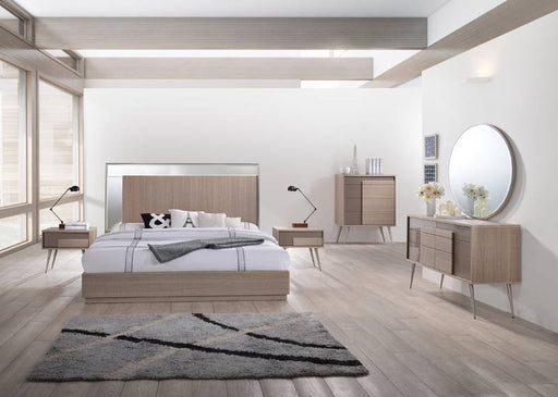 Mariano Furniture - Brazil 5 Piece Eastern King Platform Bedroom Set - BMBRAZIL-EK-5SET - GreatFurnitureDeal