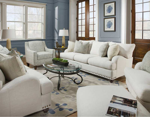 Franklin Furniture - Brinton Stationary Loveseat in Off White - 89420-OFF WHITE - GreatFurnitureDeal