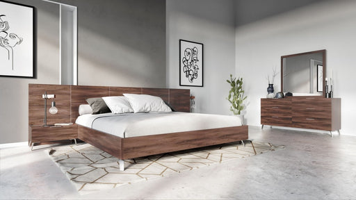 VIG Furniture - Nova Domus Brooklyn - Italian Modern Walnut Bed Set - VGACBROOKLYN-SET - GreatFurnitureDeal