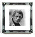 Worlds Away - Steve Mcqueen (16 X 16) Black And White Print With Hollywood Style Beveled Mirror - BVS300