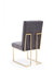 GFD Home - Modrest Legend Modern Grey Fabric & Gold Dining Chair (Set of 2) - GreatFurnitureDeal
