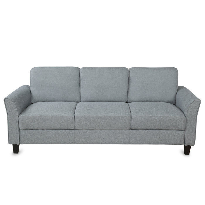 GFD Home - Living Room Sets Furniture Armrest Sofa Single Chair Sofa Loveseat Chair 3-Seat Sofa (ChairLoveseat Chair&3-Seat Sofa, Gray) - GreatFurnitureDeal