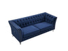 GFD Home - L8085B Two-seat + three-seat sofa navy blue - GreatFurnitureDeal