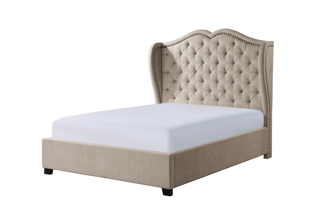 Homelegance - Waterlyn Queen Bed in Beige - 1639-1*