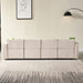 GFD Home - Modular U Shape Sectional Fabric Sofa (Beige) - GreatFurnitureDeal