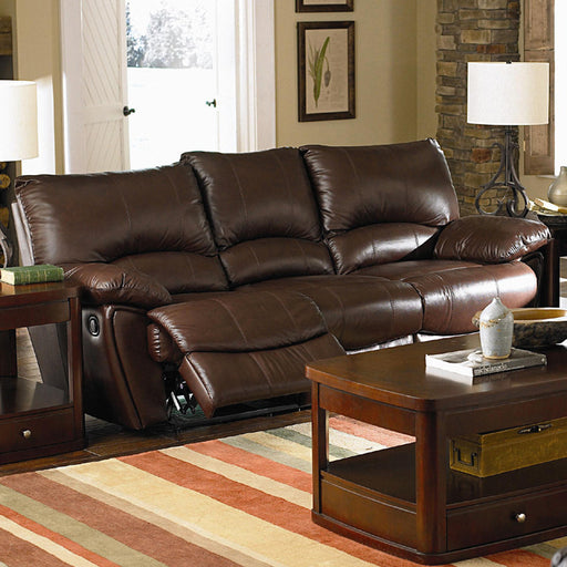 Coaster Furniture - Clifford Double Reclining Sofa in Brown Leather - C600281 - GreatFurnitureDeal