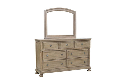 Homelegance - Bethel Dresser with Mirror - 2259GY-5-6 - GreatFurnitureDeal