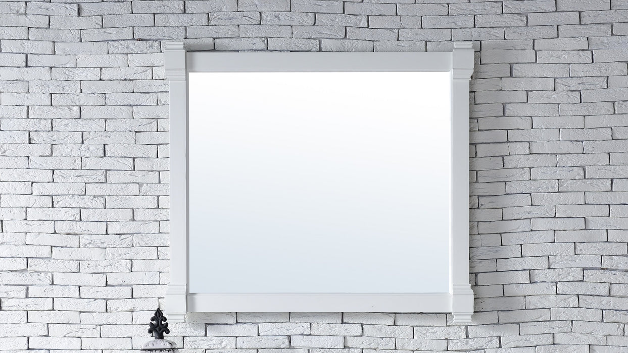 James Martin Furniture - Brittany 43" Mirror in Bright White - 650-M43-BW - GreatFurnitureDeal