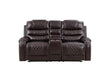 GFD Home - Tennessee Power Reclining 2 Pc Sofa Set in Espresso - GreatFurnitureDeal