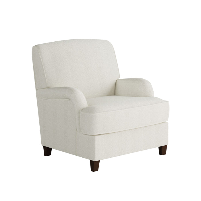 Southern Home Furnishings - Chanica Oyster Accent Chair in Ivory - 01-02-C Chanica Oyster - GreatFurnitureDeal