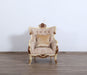 European Furniture - Veronica Luxury Chair in Antique Beige and Antique Dark Gold leaf - 47075-C