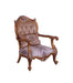 European Furniture - Augustus II Luxury Chair in Light Gold & Antique Silver - 37059-C