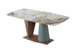 GFD House - 71" Pandora color sintered stone dining table with 6 pcs Chairs - GreatFurnitureDeal