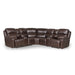 GFD Home - Timo Top Grain Leather Modular Power Sectional Sofa | Adjustable Headrest | Cross Stitching - GreatFurnitureDeal