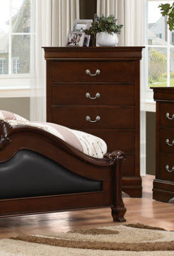 Myco Furniture - Cambridge Brown 5 Drawer Chest - CA415CH