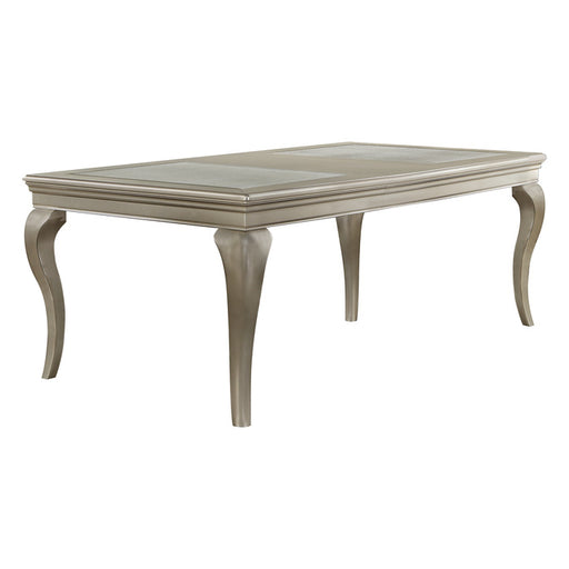 Homelegance - Crawford Dining Table in Silver - 5546-84 - GreatFurnitureDeal