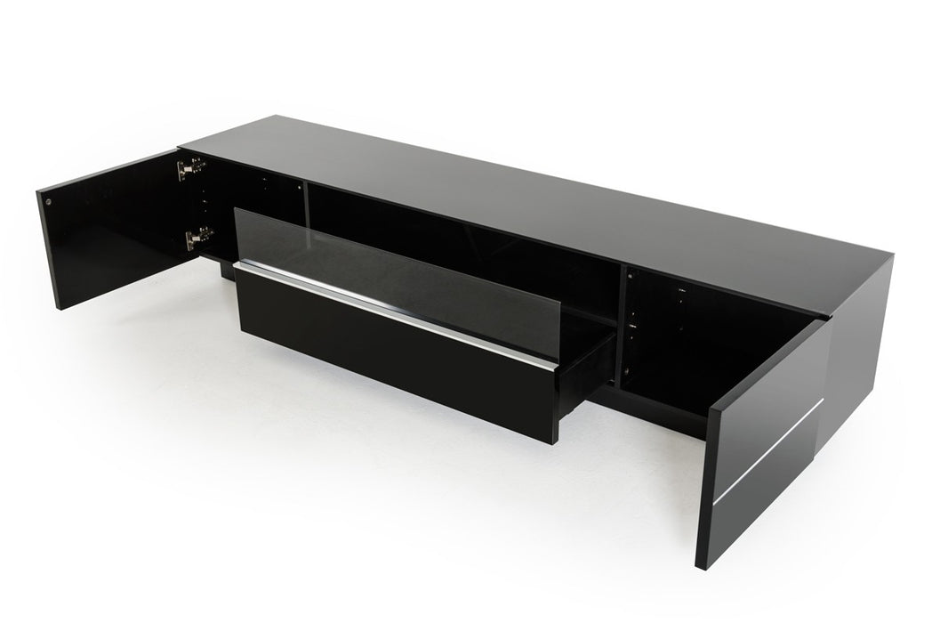 VIG Furniture - Modrest Caeden Contemporary Black High Gloss TV Stand - VGBBTL6202