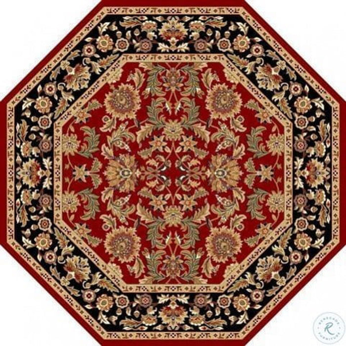KAS Oriental Rugs - Cambridge Red/Black Area Rugs - CAM7301