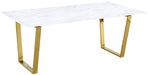Meridian Furniture - Cameron Gold Dining Table - 712-T - GreatFurnitureDeal