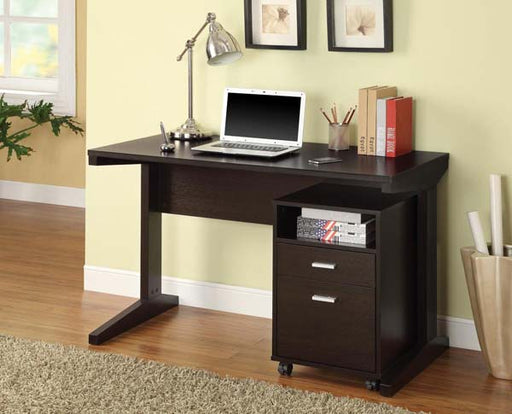 Coaster Furniture - Cappuccino 2 Pc Office Desk Set - 800916 - GreatFurnitureDeal