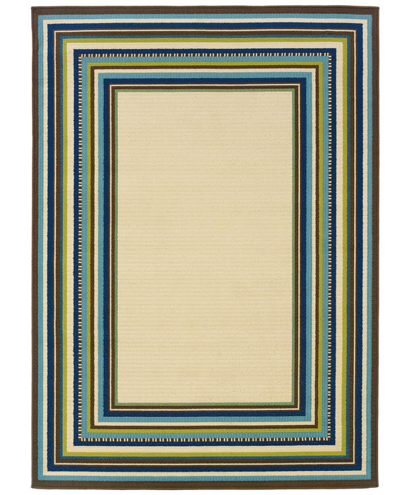 Oriental Weavers - Caspian Ivory/ Blue Area Rug - 1003X