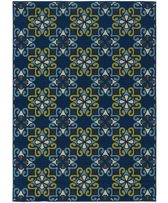 Oriental Weavers - Caspian Blue/ Blue Area Rug - 3331L - GreatFurnitureDeal