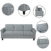 GFD Home - Living Room Sets Furniture Armrest Sofa Single Chair Sofa Loveseat Chair 3-Seat Sofa (ChairLoveseat Chair&3-Seat Sofa, Gray) - GreatFurnitureDeal