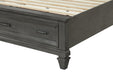 GFD Home - Hamilton King 5-N Piece Storage Bedroom Set in Gray made with Engineered Wood - GreatFurnitureDeal